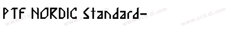PTF NORDIC Standard字体转换